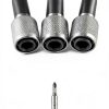 Mesee 5 Pieces SDS-Plus Shank Drill Chuck Adapters SDS PLUS to 1/4" Hex Socket Adapter Converter 1/4 Inch Hex Shank Screwdriver Drill Bit Holder for Electric Hammer Impact Drills-4