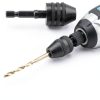 RZJZGZ 3 Pcs Keyless Drill Chuck Bit 1/4 Inch Hex Shank Keyless Drill Chuck Conversion Tool,0.3-6.5 mm&0.3-3.6 mm&0.8-8mm Quick Screwdriver Drill Adapter for Micro Drill Bit-7