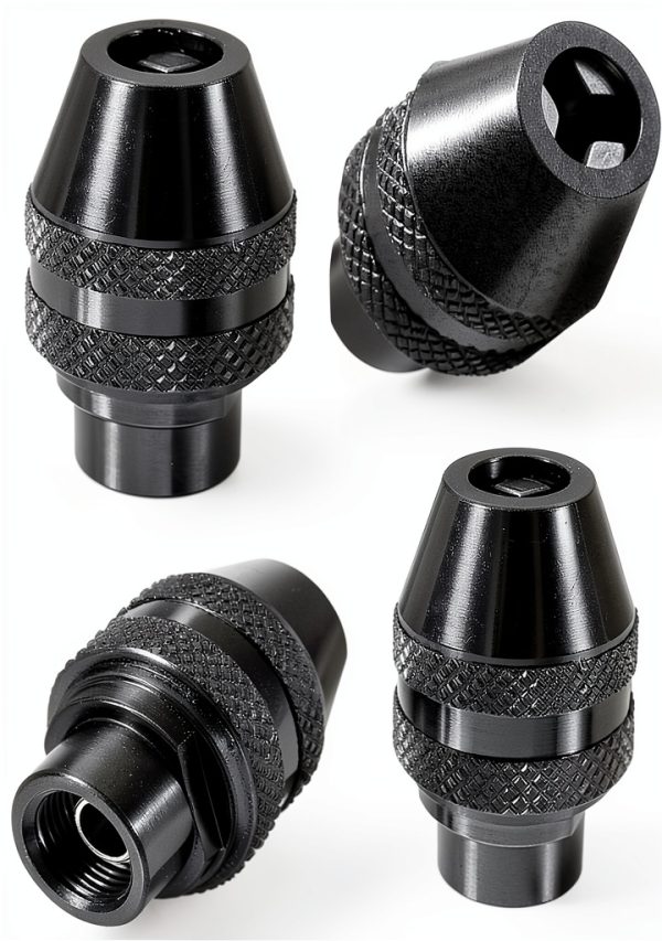 4-Pack 4486 Keyless Drill Chuck for Dremel Rotary Tools – 3-Jaw-0