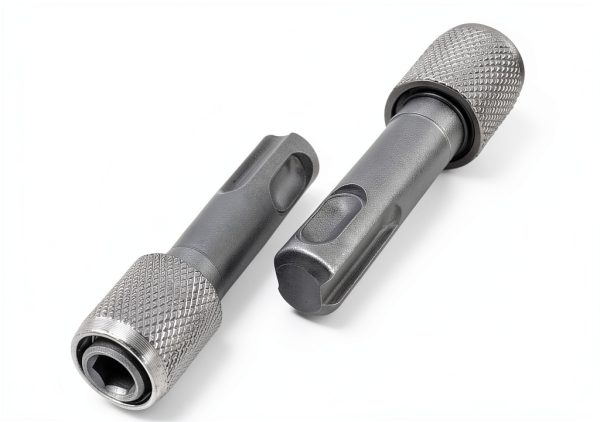 Mesee 5 Pieces SDS-Plus Shank Drill Chuck Adapters SDS PLUS to 1/4" Hex Socket Adapter Converter 1/4 Inch Hex Shank Screwdriver Drill Bit Holder for Electric Hammer Impact Drills-2