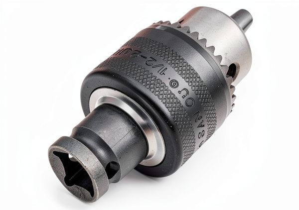 Yakamoz 1.5-10mm 1/16" - 3/8" Capacity Key Drill Chuck for Air Impact Wrench Converter Conversion Tool | 1/2 Inch Socket Square Female Adapter-3