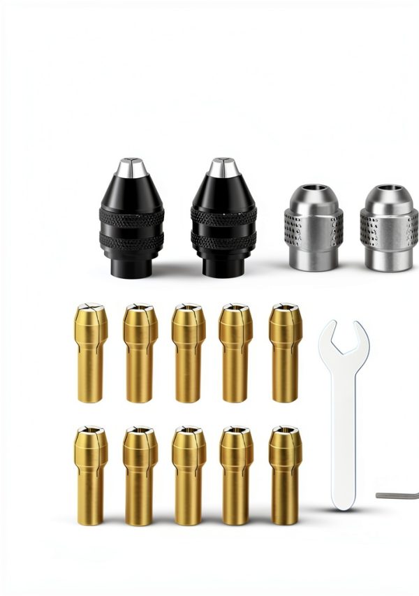 Drill Chuck Collet Set FilwW 16PCS 0.8-3.2mm Quick‑Change Adapter-3