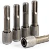 Mesee 5 Pieces SDS-Plus Shank Drill Chuck Adapters SDS PLUS to 1/4" Hex Socket Adapter Converter 1/4 Inch Hex Shank Screwdriver Drill Bit Holder for Electric Hammer Impact Drills-7